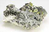 Green Titanite (Sphene), Pericline & Muscovite - Pakistan #209274-2